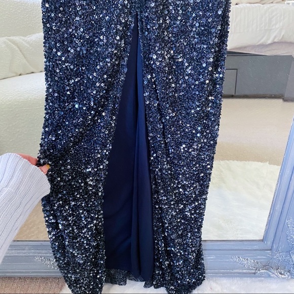 NWT Parker Black Luna Dress‎ in Midnight Sequin 2 XS - Picture 8 of 12